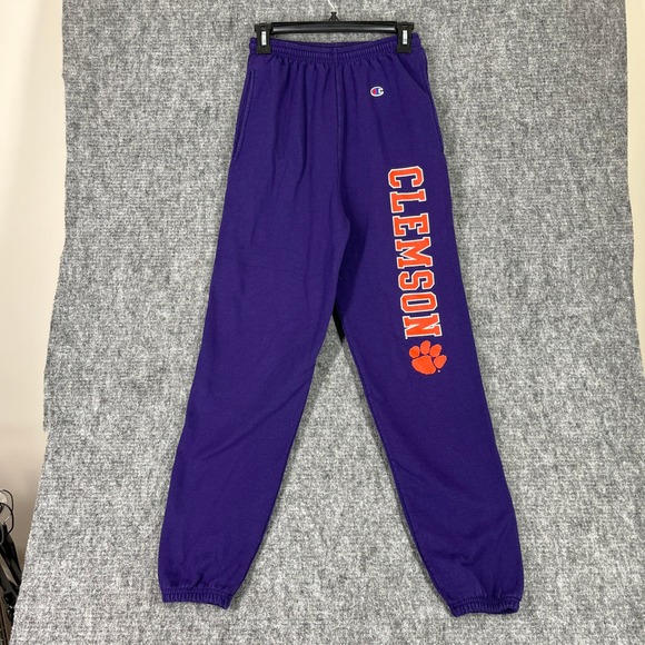 Vintage Clemson University Sweatpant Champion Collegiate Academia Alumni College - Picture 1 of 9